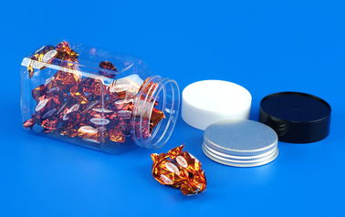 Transparent Small Plastic Storage Jars Screw On Lid Sealing Food Grade Material